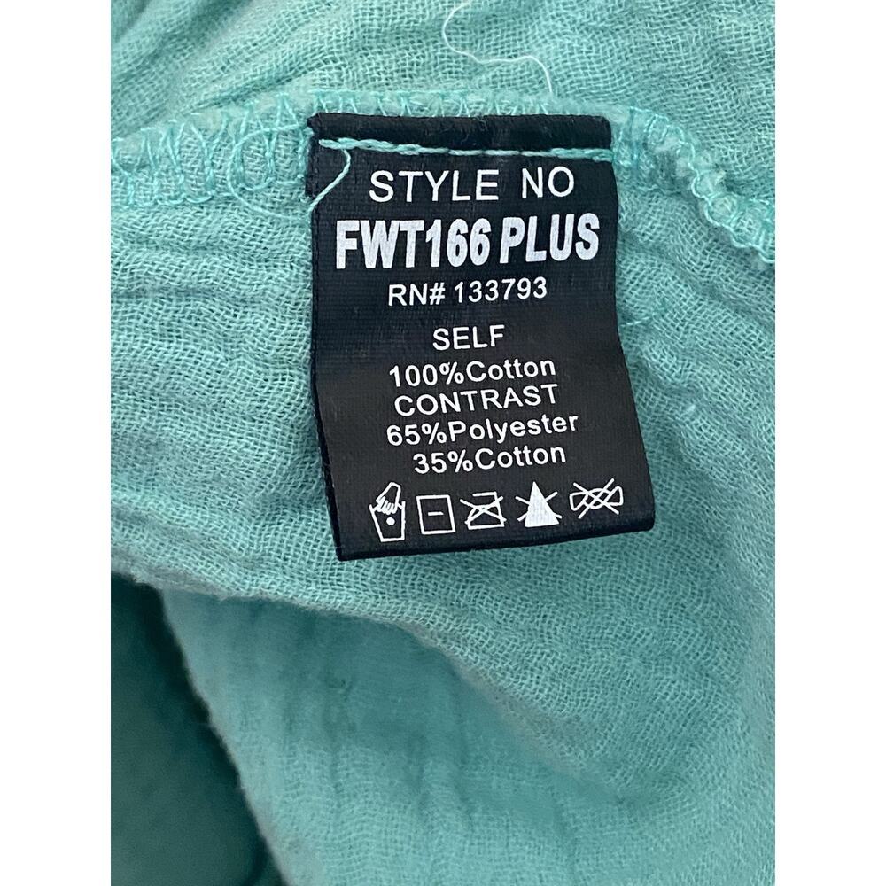 Pol Women’s Plus Size Tank Top Size XL Teal/Aqua Summer Festival Boho Casual - Picture 5 of 5